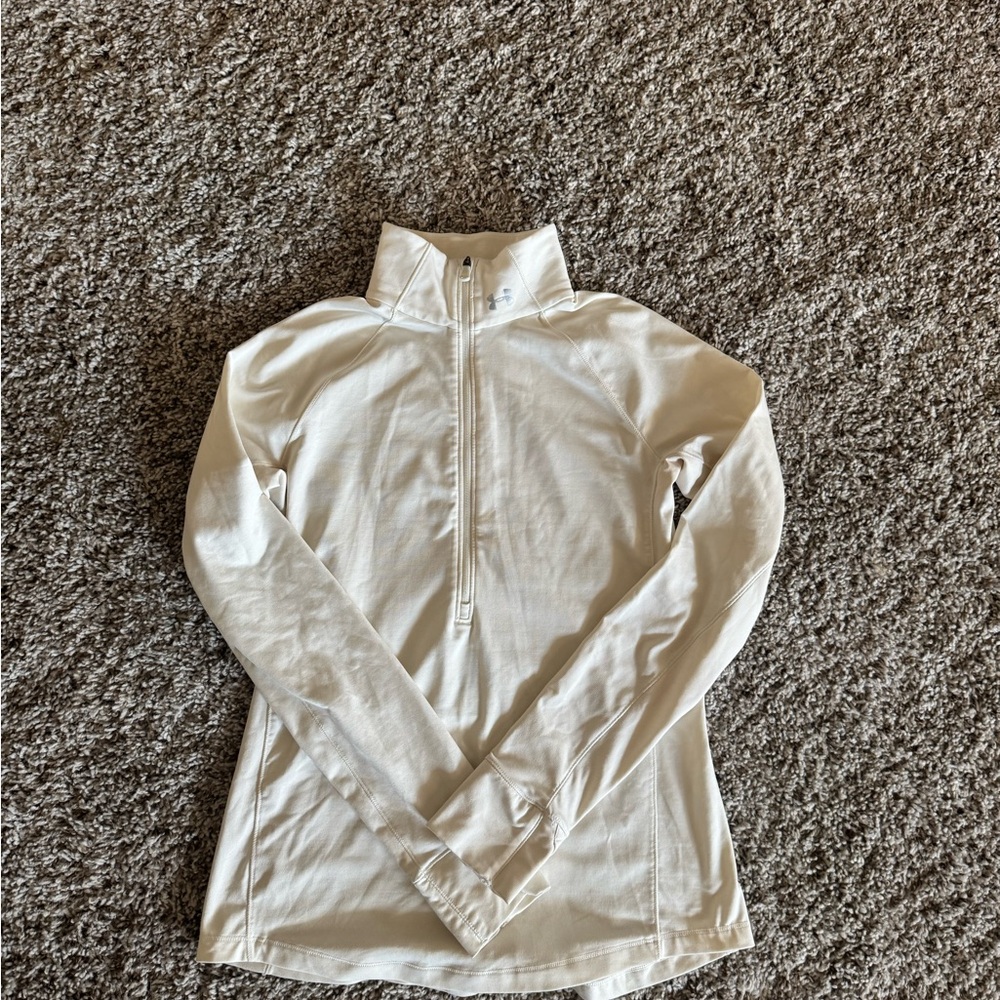 Under Armour Women's White Quarter-Zip Shirt